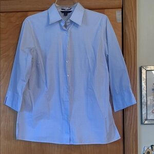 Lands' End Women's Light Blue Dress Shirt